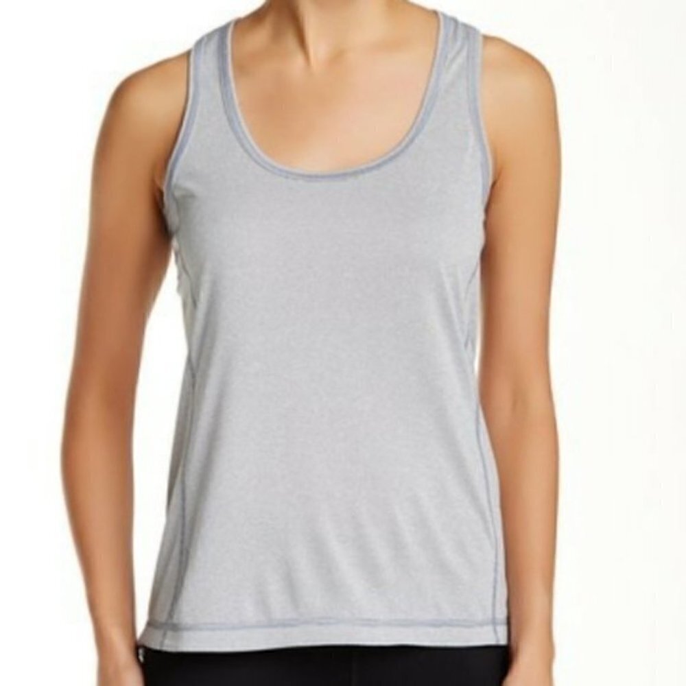 Zella Gray Racerback Athletic Workout Tank Top S